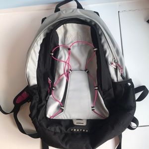 North Face Jester Backpack Grey, Black, Pink
